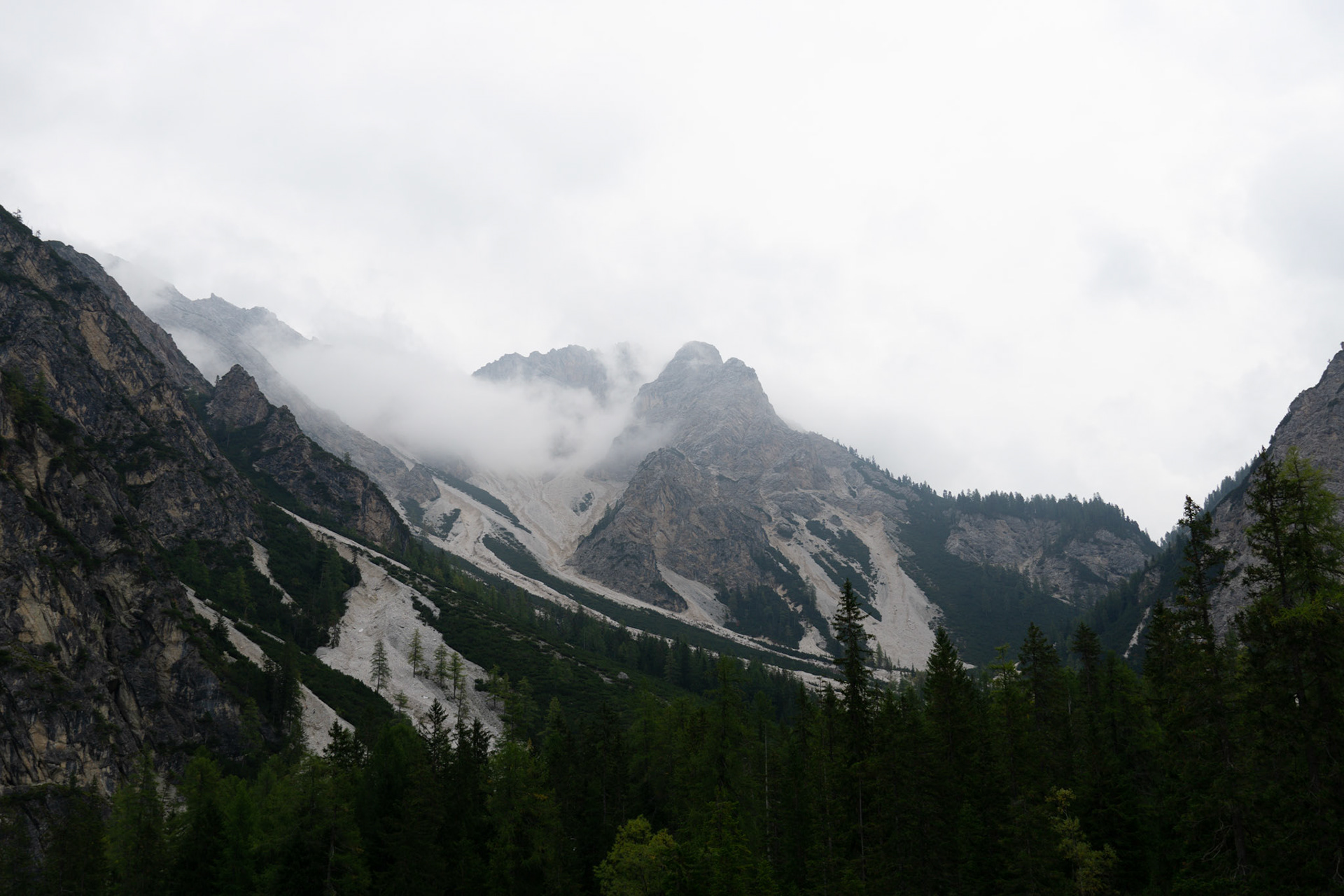 Panoramic mountain vista